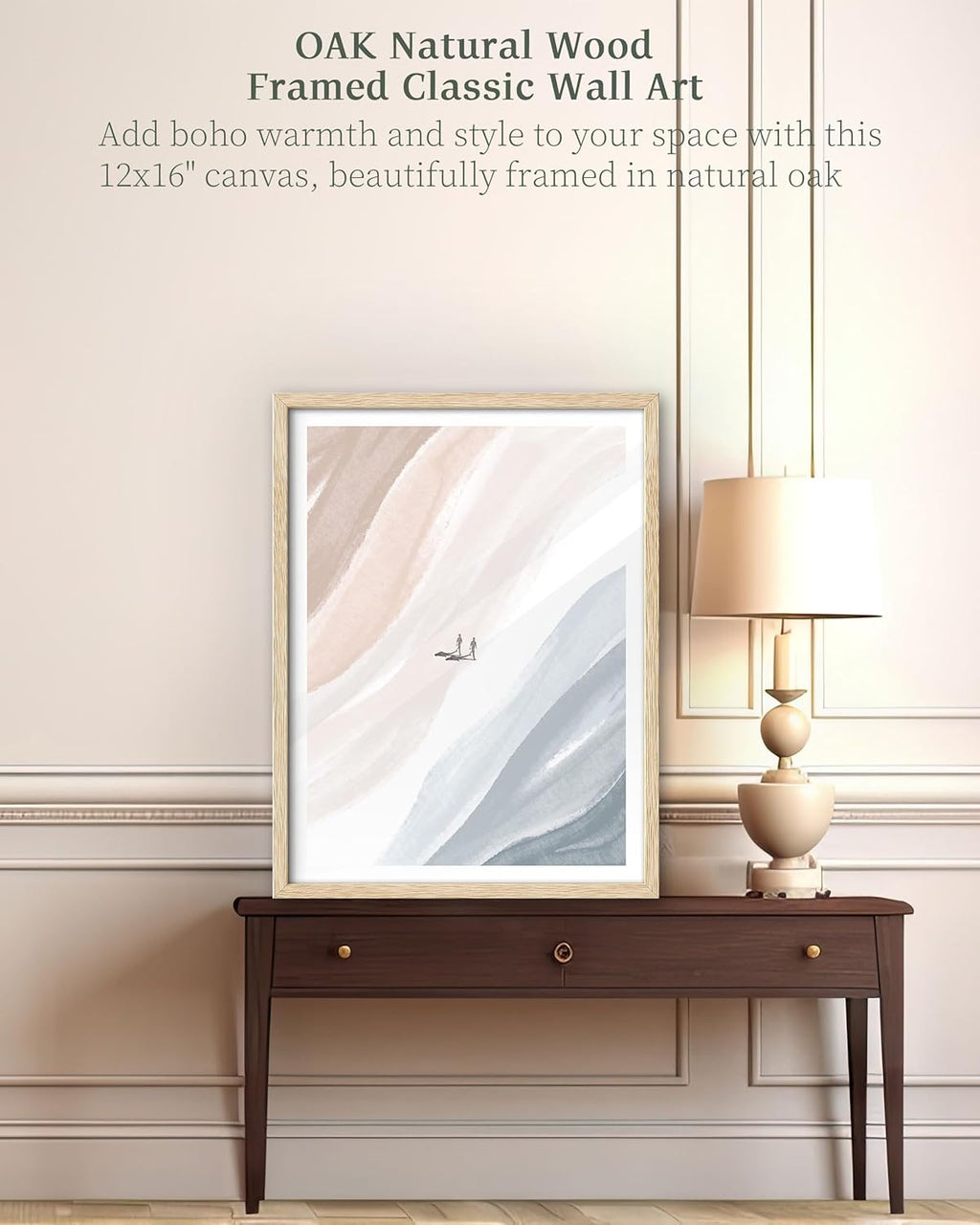 Boho Black Framed Wall Art — 16" - View 4