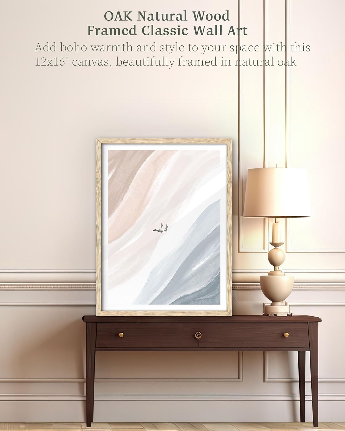 Boho Black Framed Wall Art — 16" - View 4