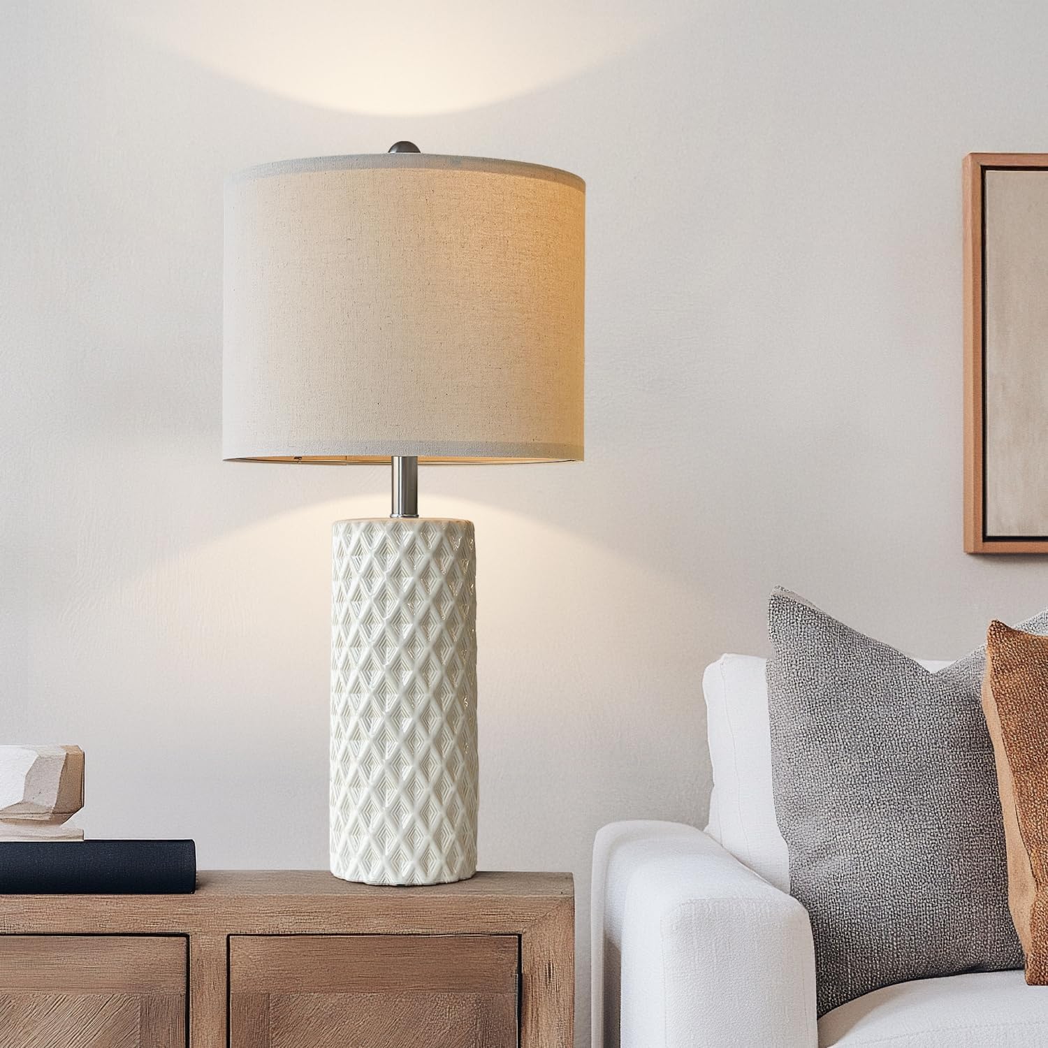 Vintage Modern Green Bedside Lamp — 26" - View 4
