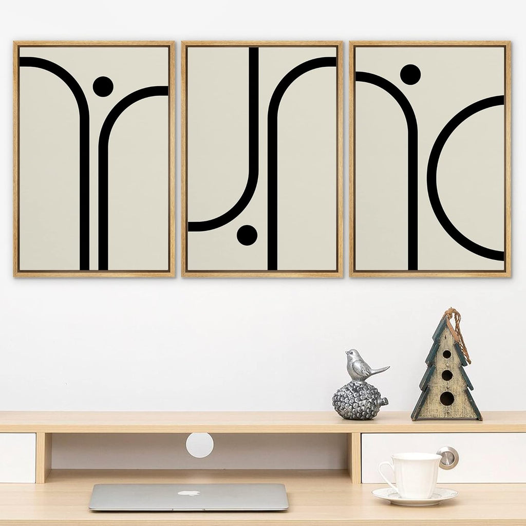 Framed Boho Fabric Wall Art — 24" - View 2