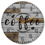 Farmhouse Blue Wall Clock — 12"