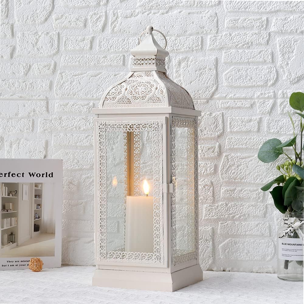 Farmhouse Beige Candle — 13" — Cream