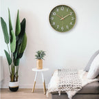 Battery Operated Luxe Black Wall Clock — 12" - View 4