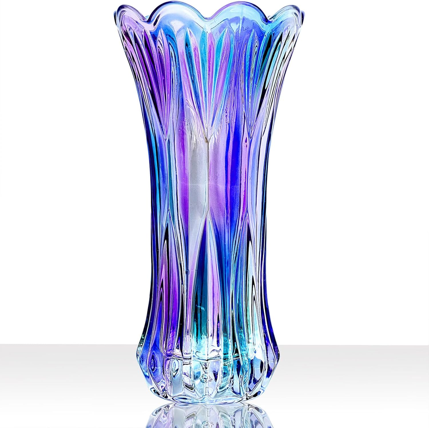 Glass Flower Vase — Phoenix Tail Styles