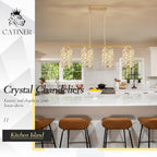 Round Luxe Black Chandelier — 4-Light - View 4
