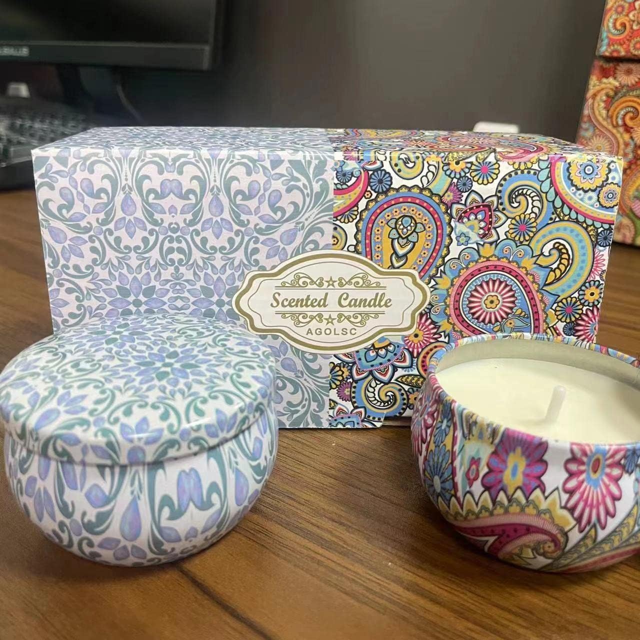 Soy Pink Scented Candle - View 7