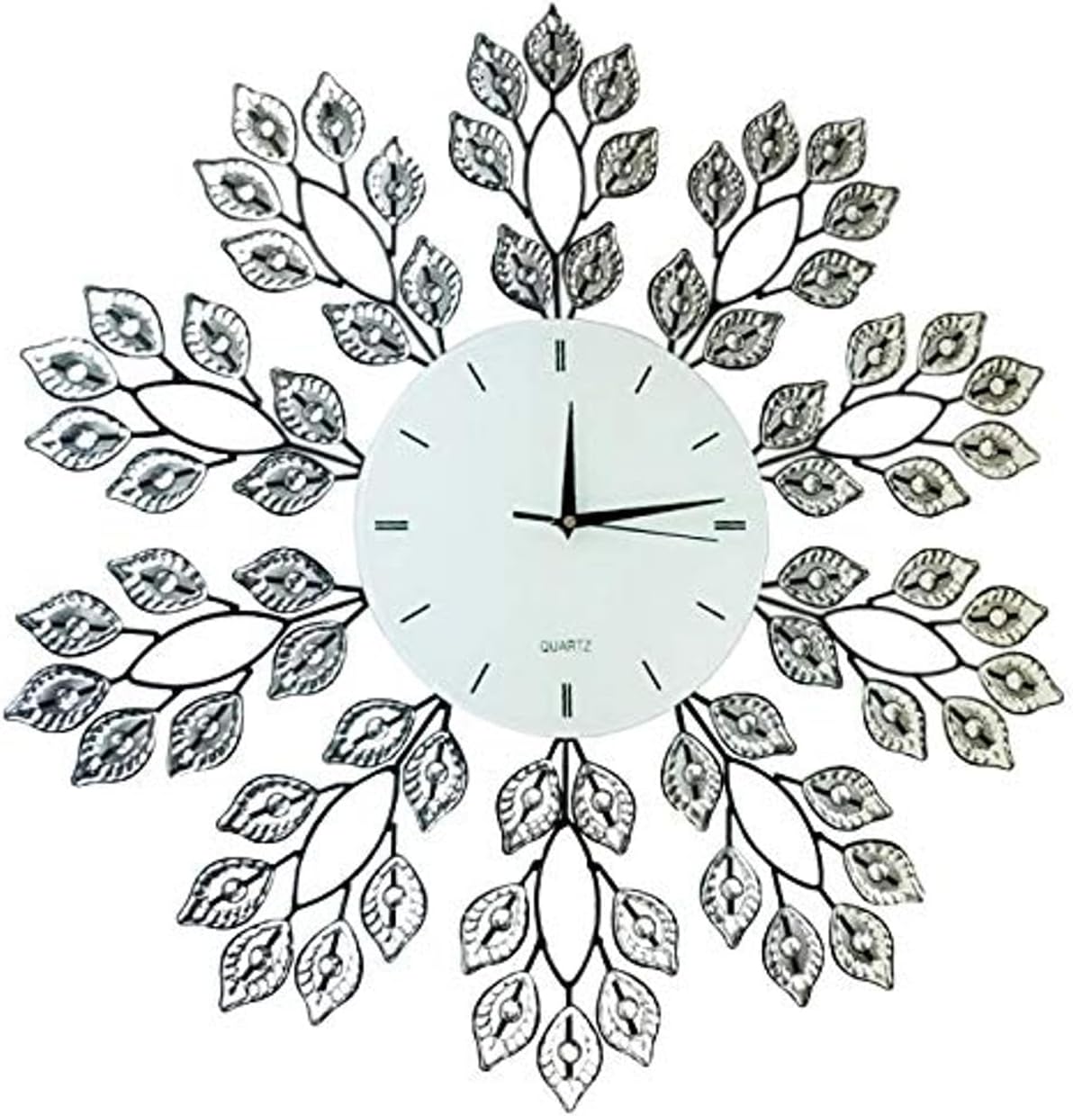 Black Wall Art — Crystal Clock/Lines Dial