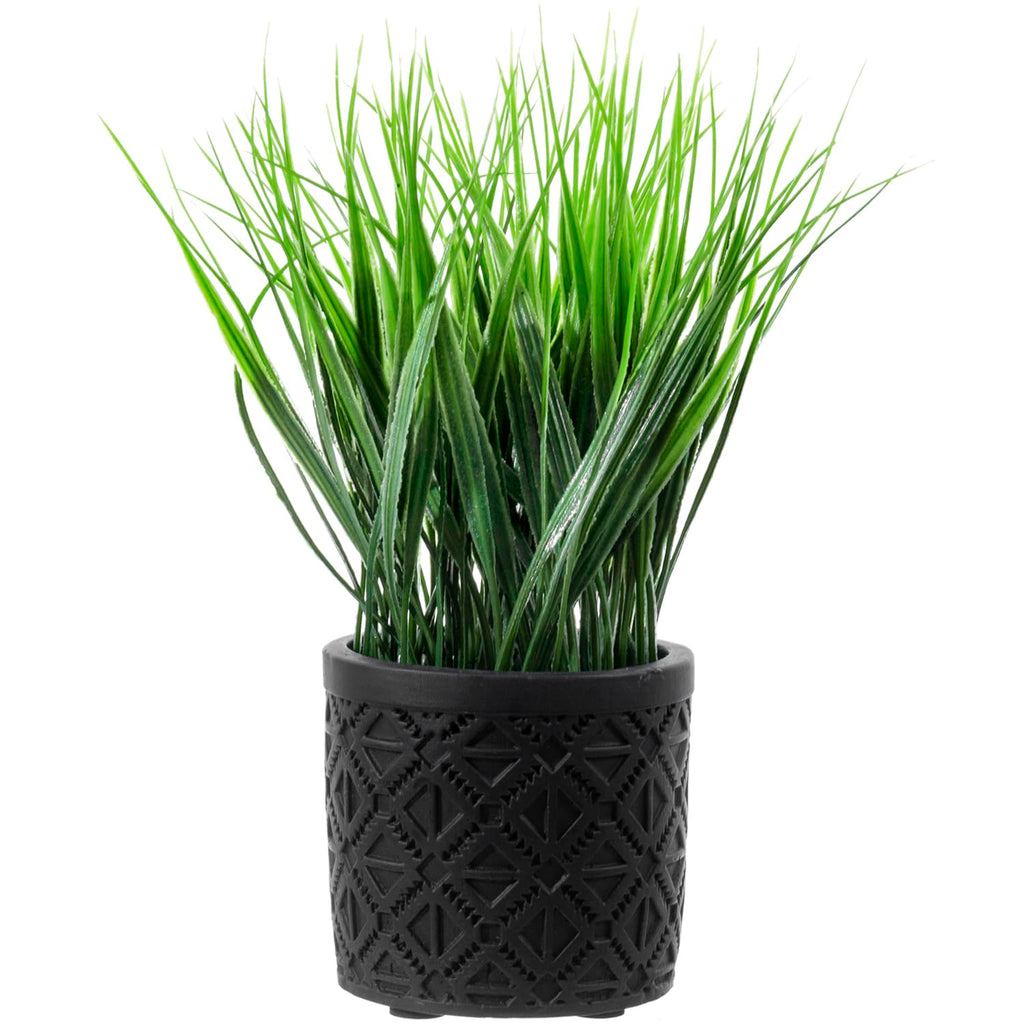 Round Modern Black Artificial Plant