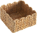 Boho Beige Woven Basket — 14" — Light Beige