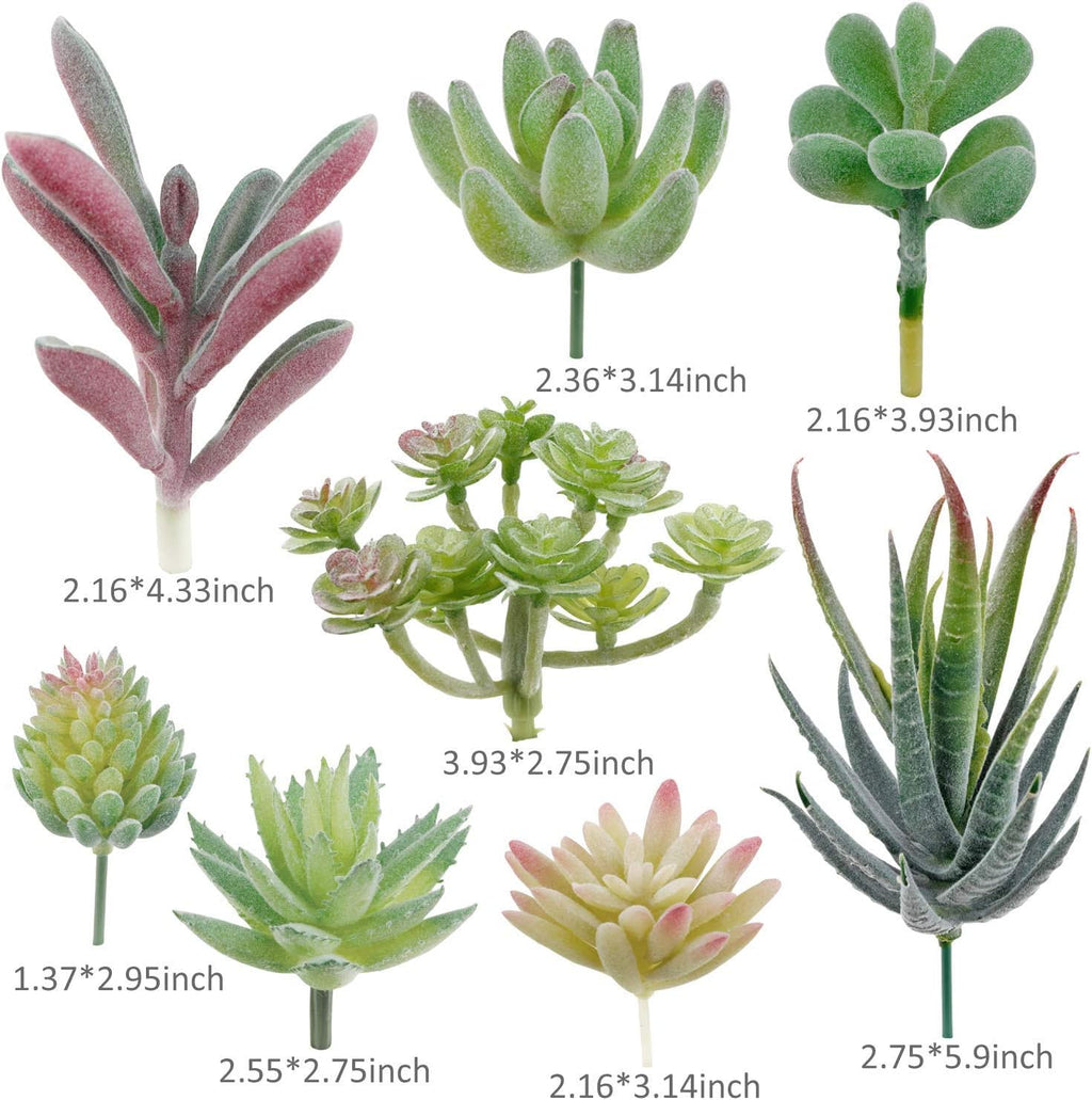 Green Faux Succulent — 5" - View 3