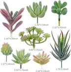 Green Faux Succulent — 5" - View 3