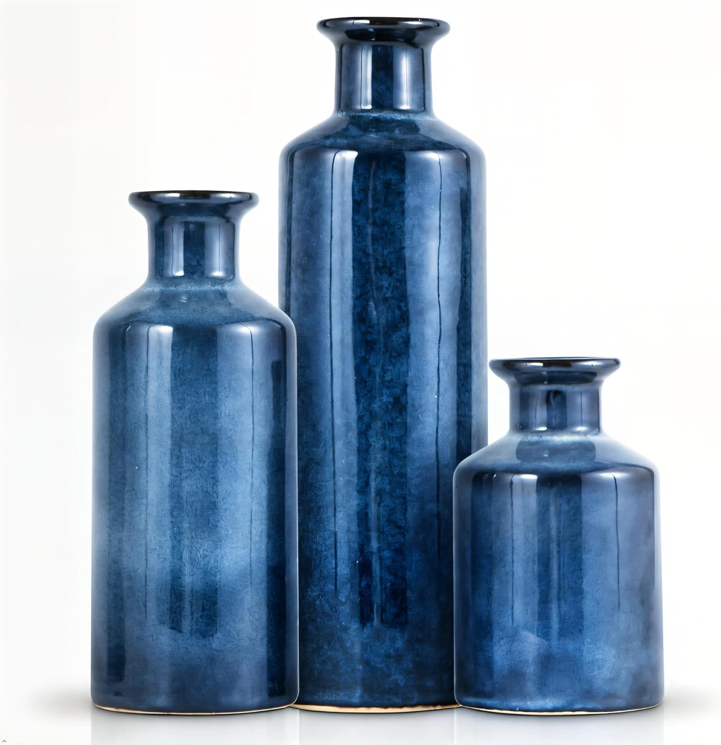Farmhouse Ceramic Decorative Vase — Set of 3 - View 10
