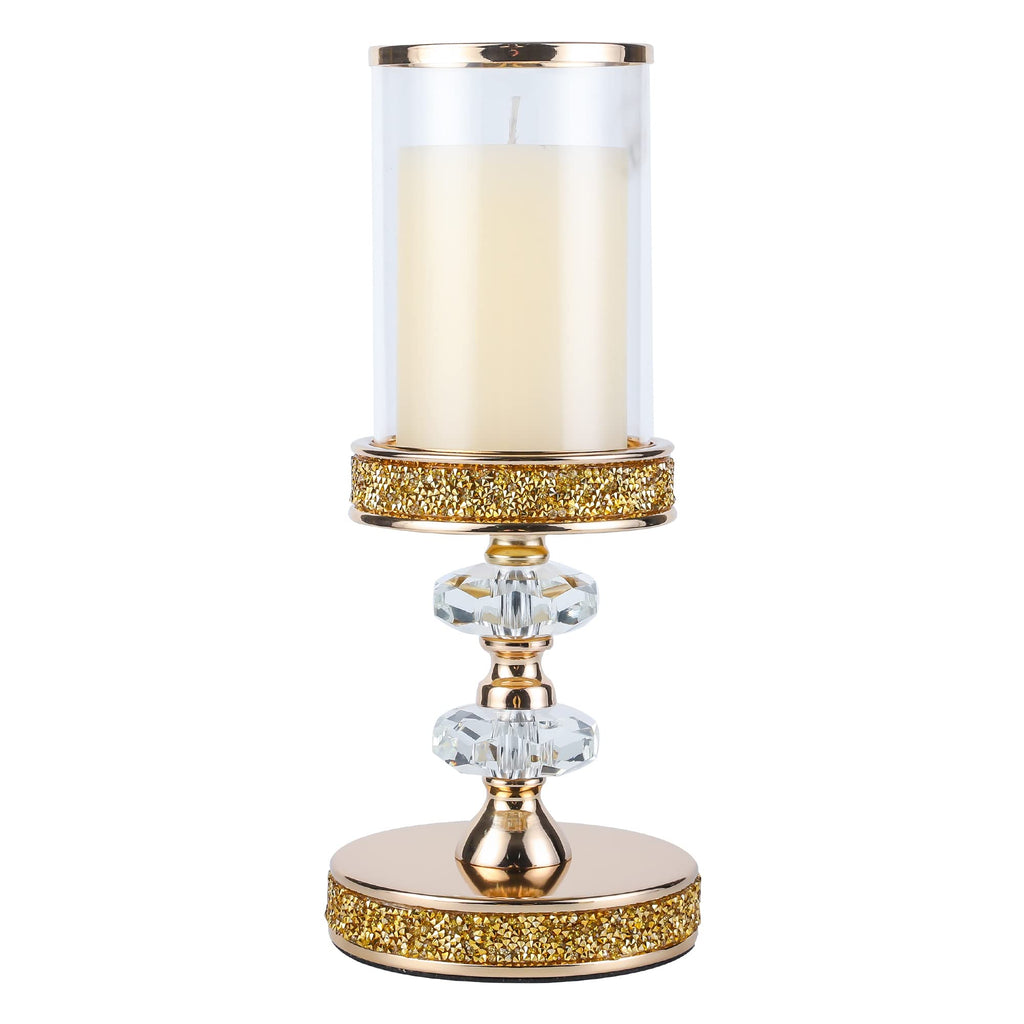 Luxe Glass Pillar Candle