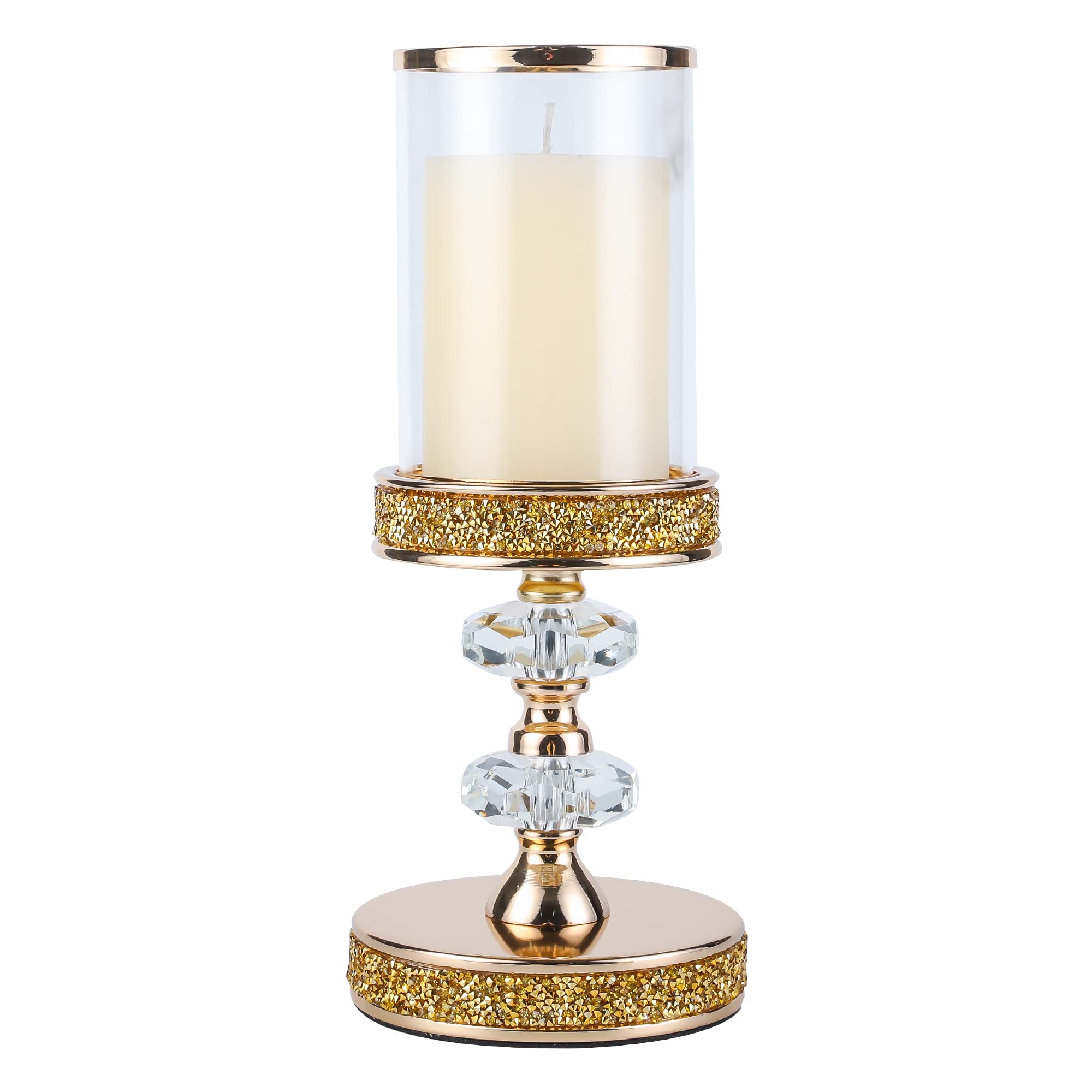 Luxe Glass Pillar Candle