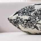 Velvet Boho Black Throw Pillow — 20" - View 5