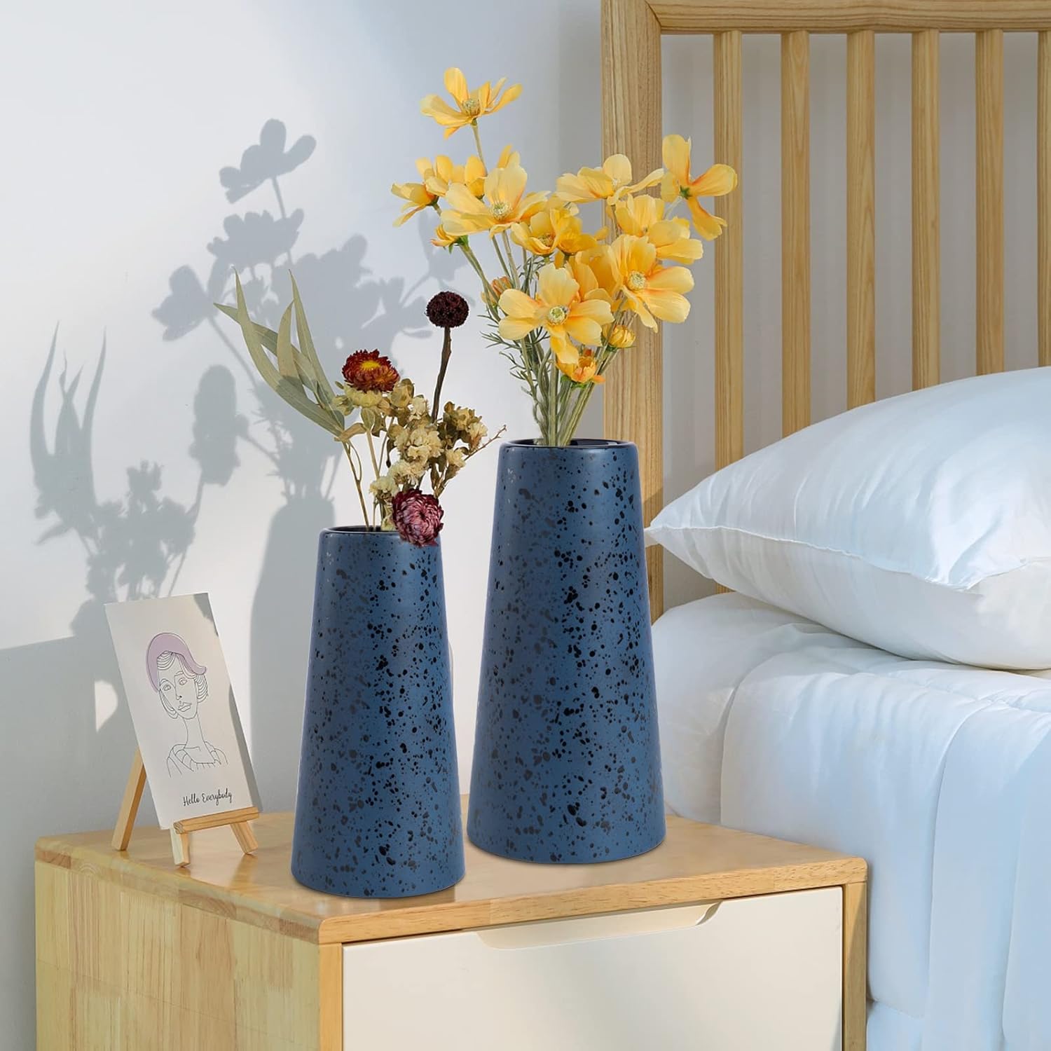 Farmhouse Blue Flower Vase — Set of 2 - View 7