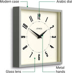 Mid-Century Black Wall Clock — 10" - View 6