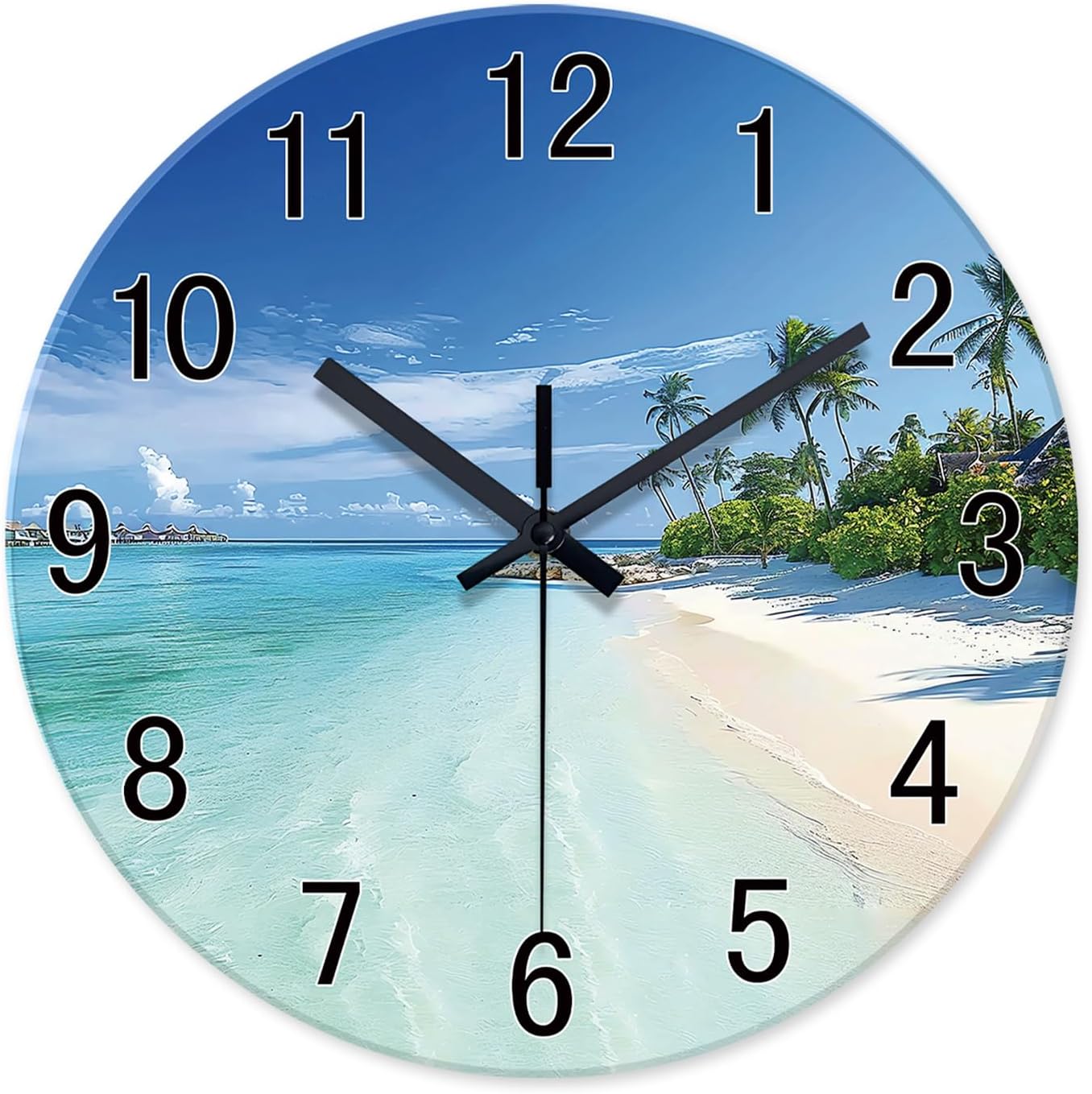 Battery Operated Blue Wall Clock — 12" — 20 Inch
