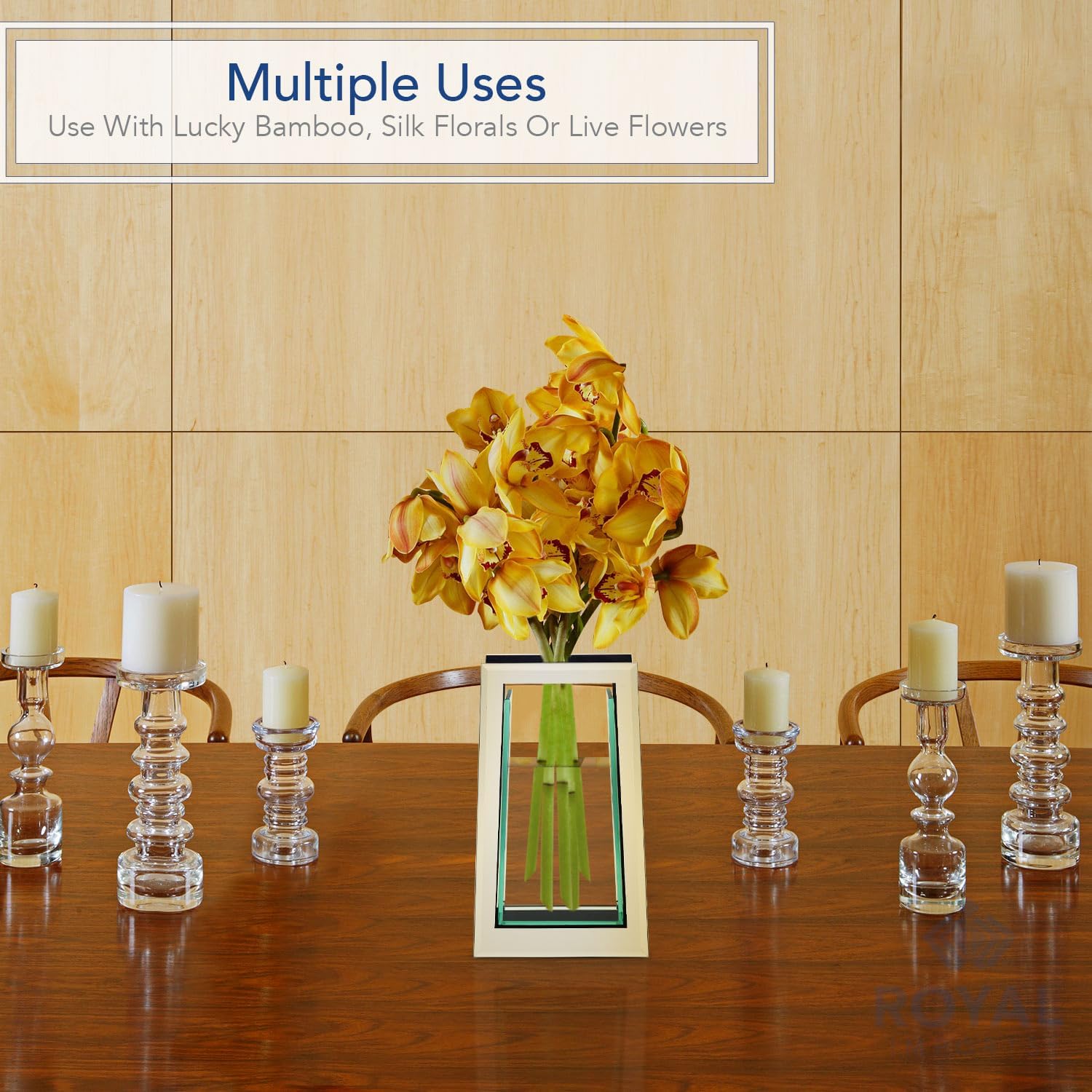 Modern Glass Mirror — 13.5" - View 2