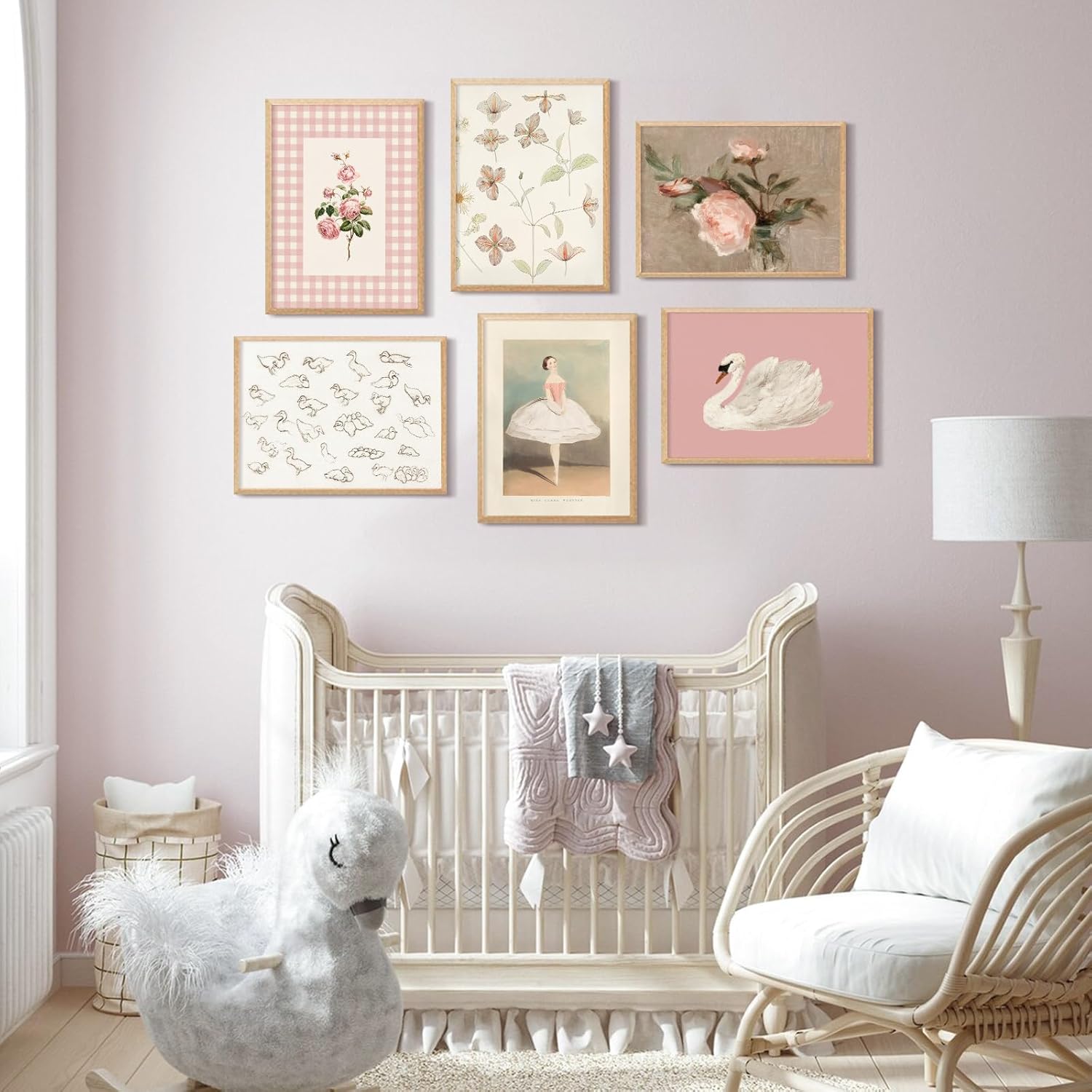 Unframed Pink Canvas Wall Art — 6" - View 3