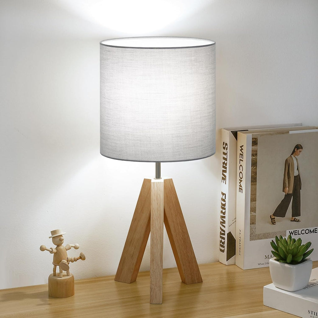Boho Beige Desk Lamp — Gray