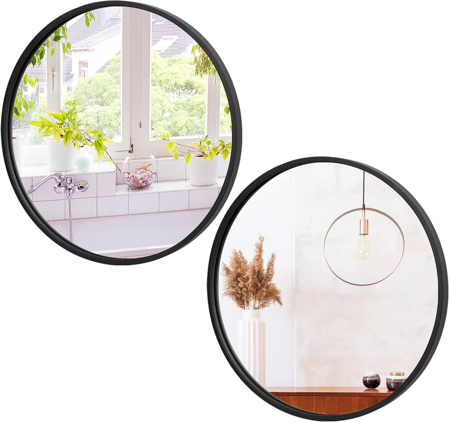 Metal Round Mirror — 18" — 2