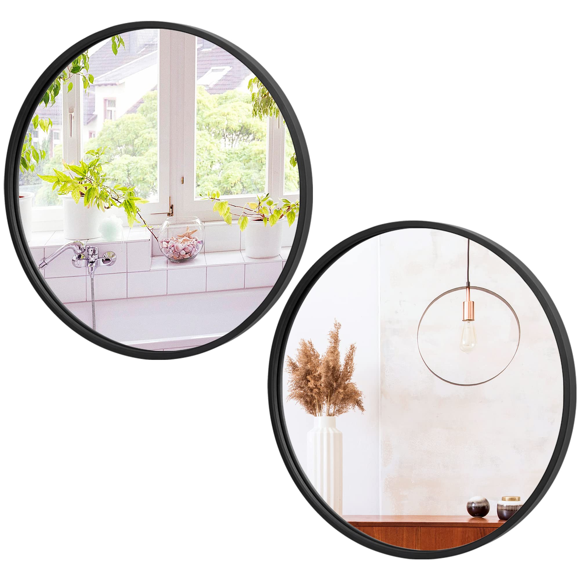 Metal Round Mirror — 18"