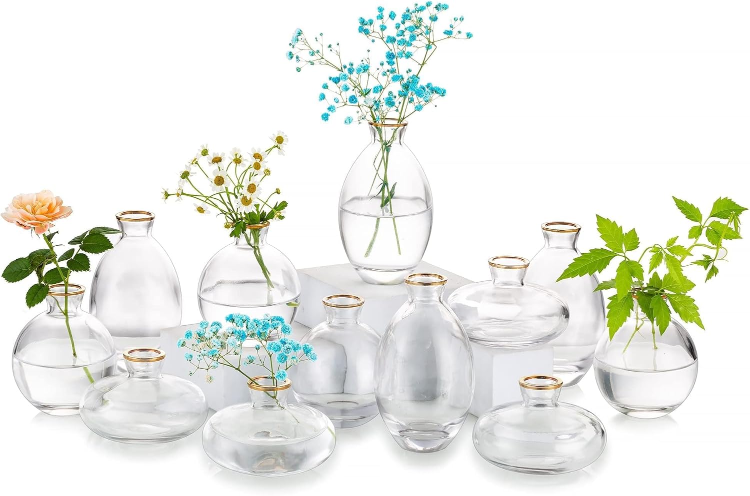 Vintage Modern Gold Vase — 4 Sets