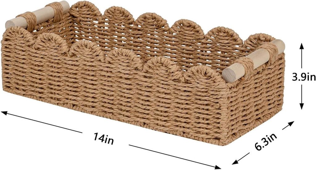 Beige Storage Basket — 14" - View 4