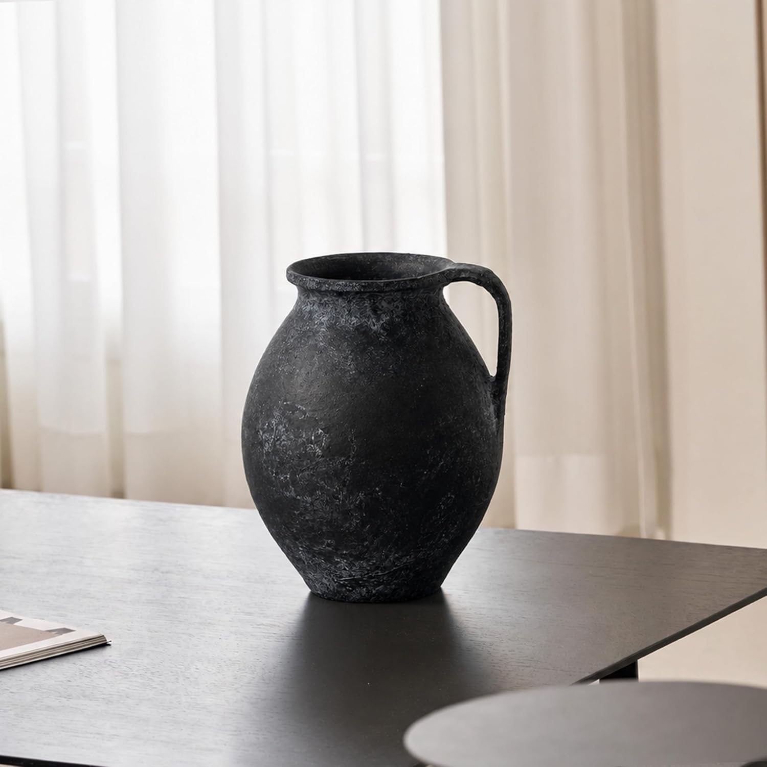 Farmhouse Black Vase — 11.2" - View 2