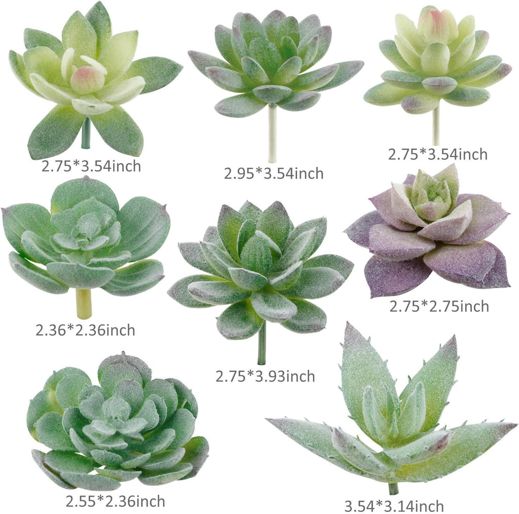 Green Faux Succulent — 5" - View 2