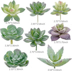 Green Faux Succulent — 5" - View 2