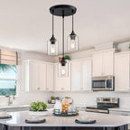 Adjustable Farmhouse Metal Pendant Light — 3-Light - View 5