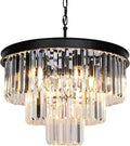 Luxe Black Chandelier — 12" — Black
