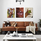 Framed Green Canvas Wall Art — 12" - View 9