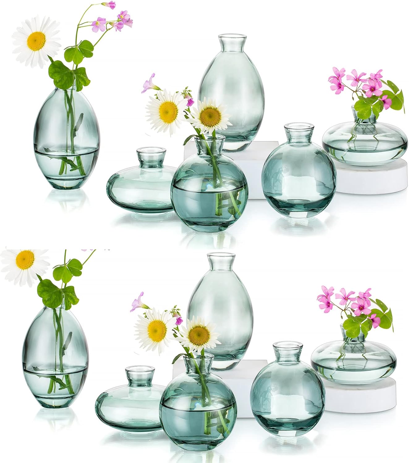 Green Flower Vase — Set of 3 — 4sets (12pcs)