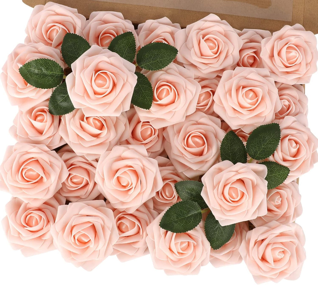 Beige Artificial Flowers — Blush Pink-1