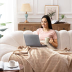 Luxe Beige Throw Pillow — 50" - View 4
