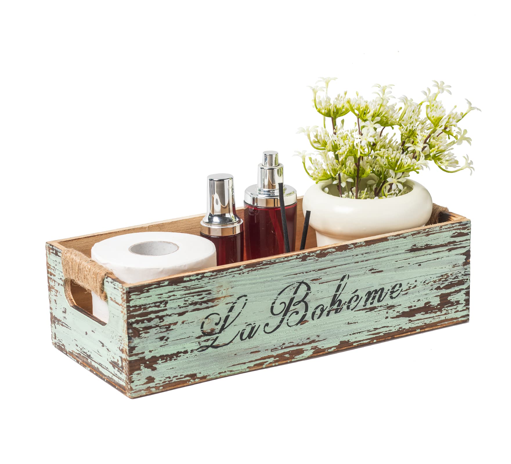 Vintage Farmhouse Brown Basket