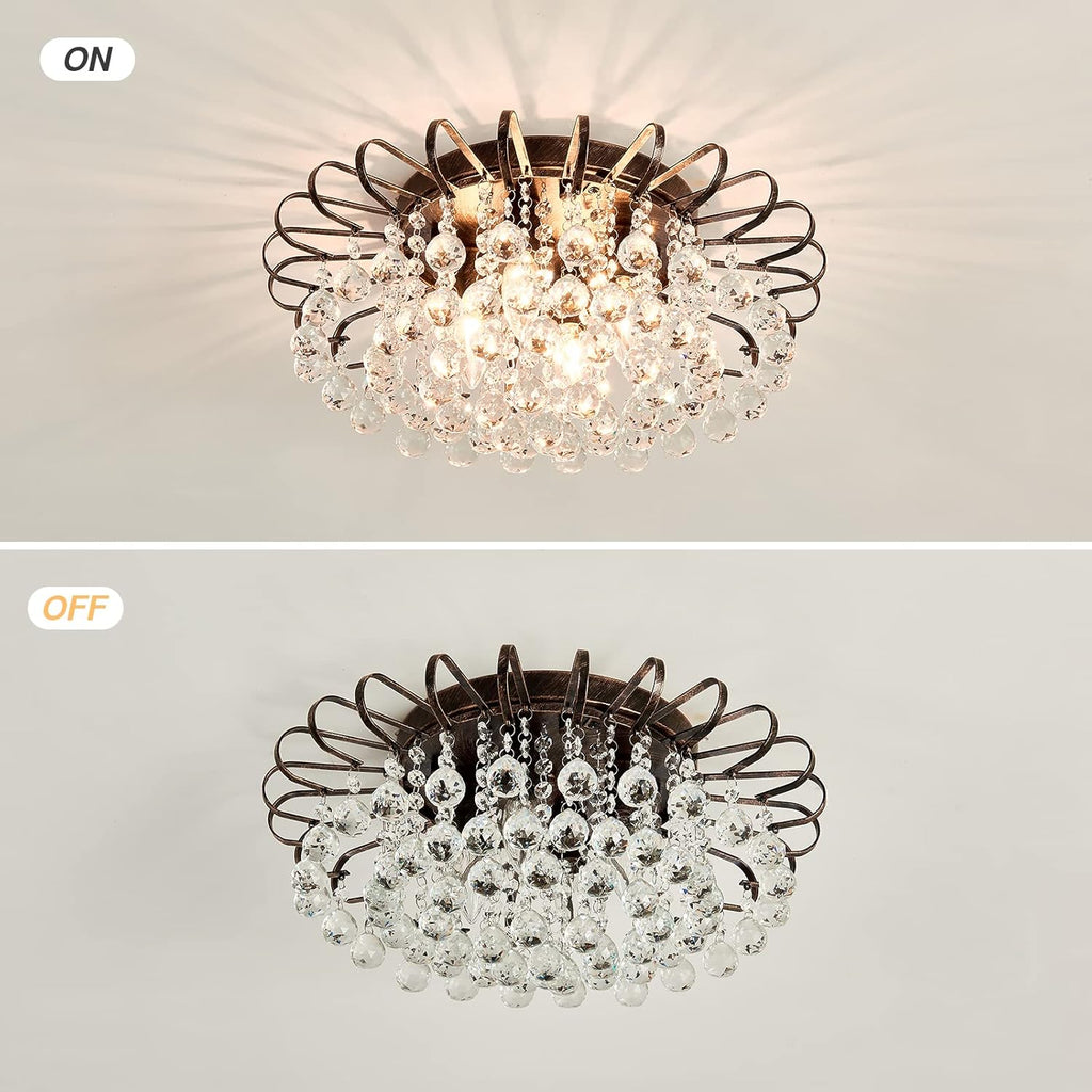 Farmhouse Black Chandelier — 4-Light - View 5