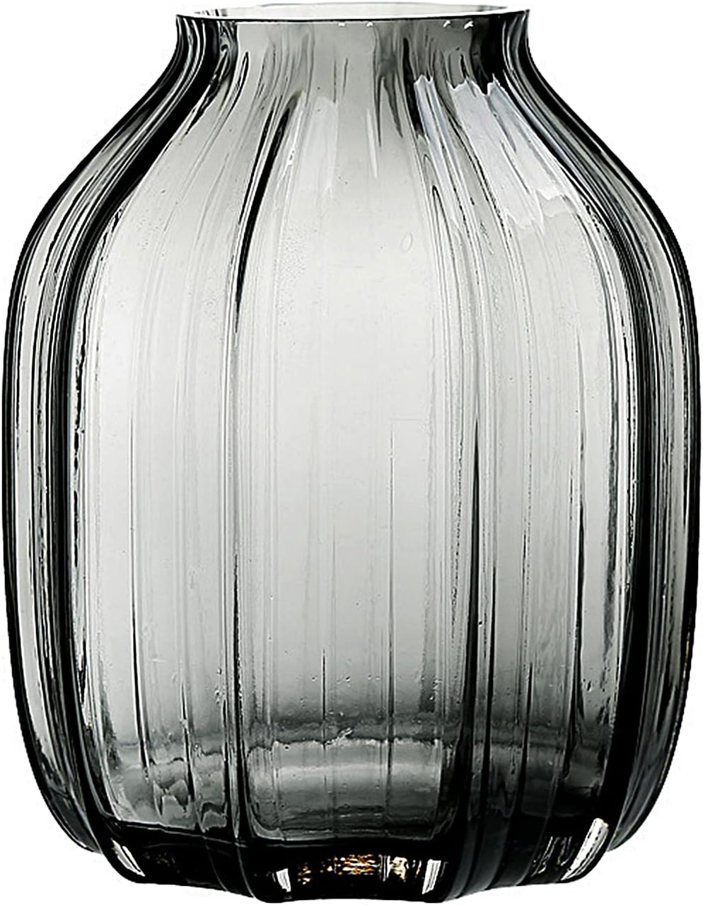 Farmhouse Blue Vase — 8.0" — B Style-smoke Grey