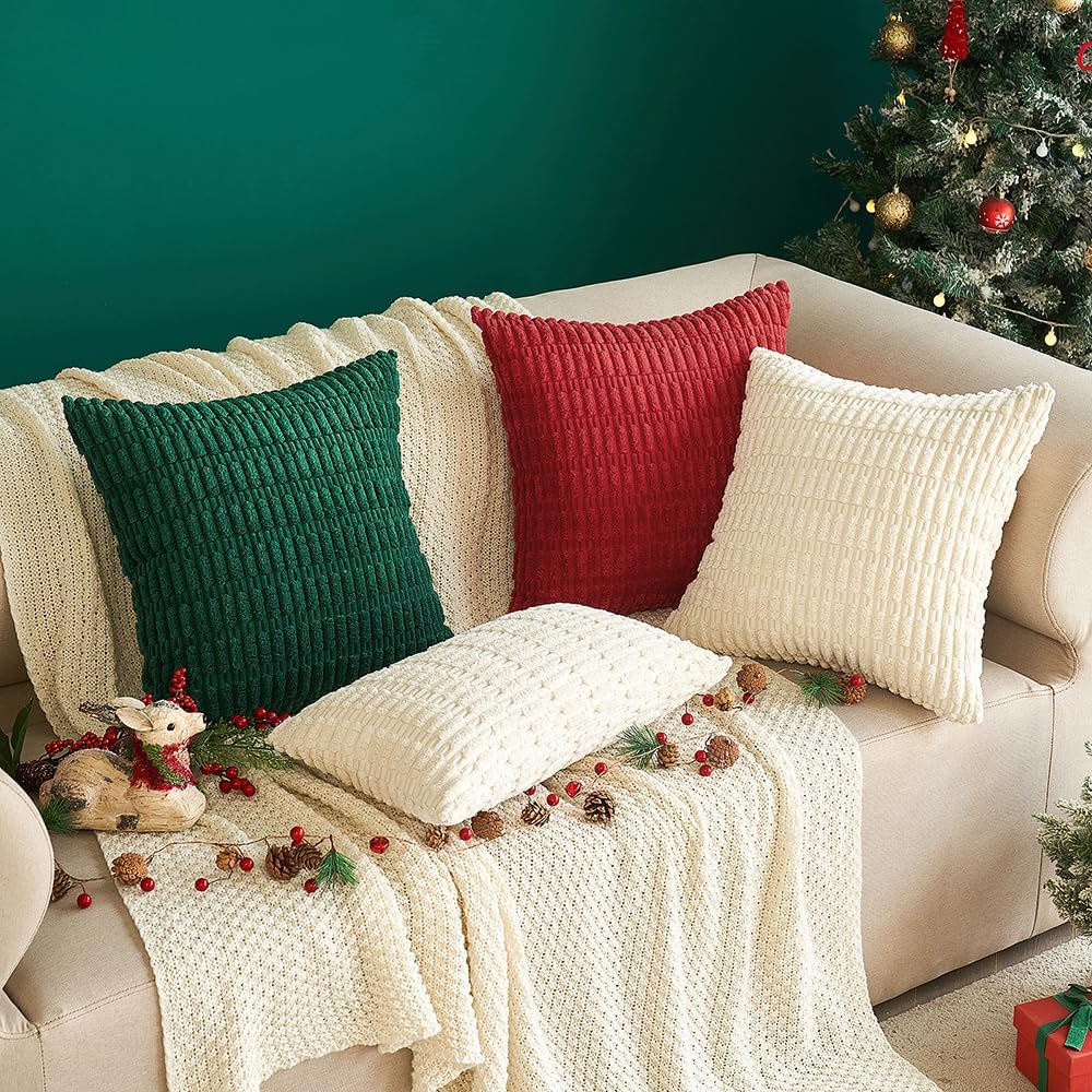 Boho Beige Throw Pillow Cover — 18" - View 8