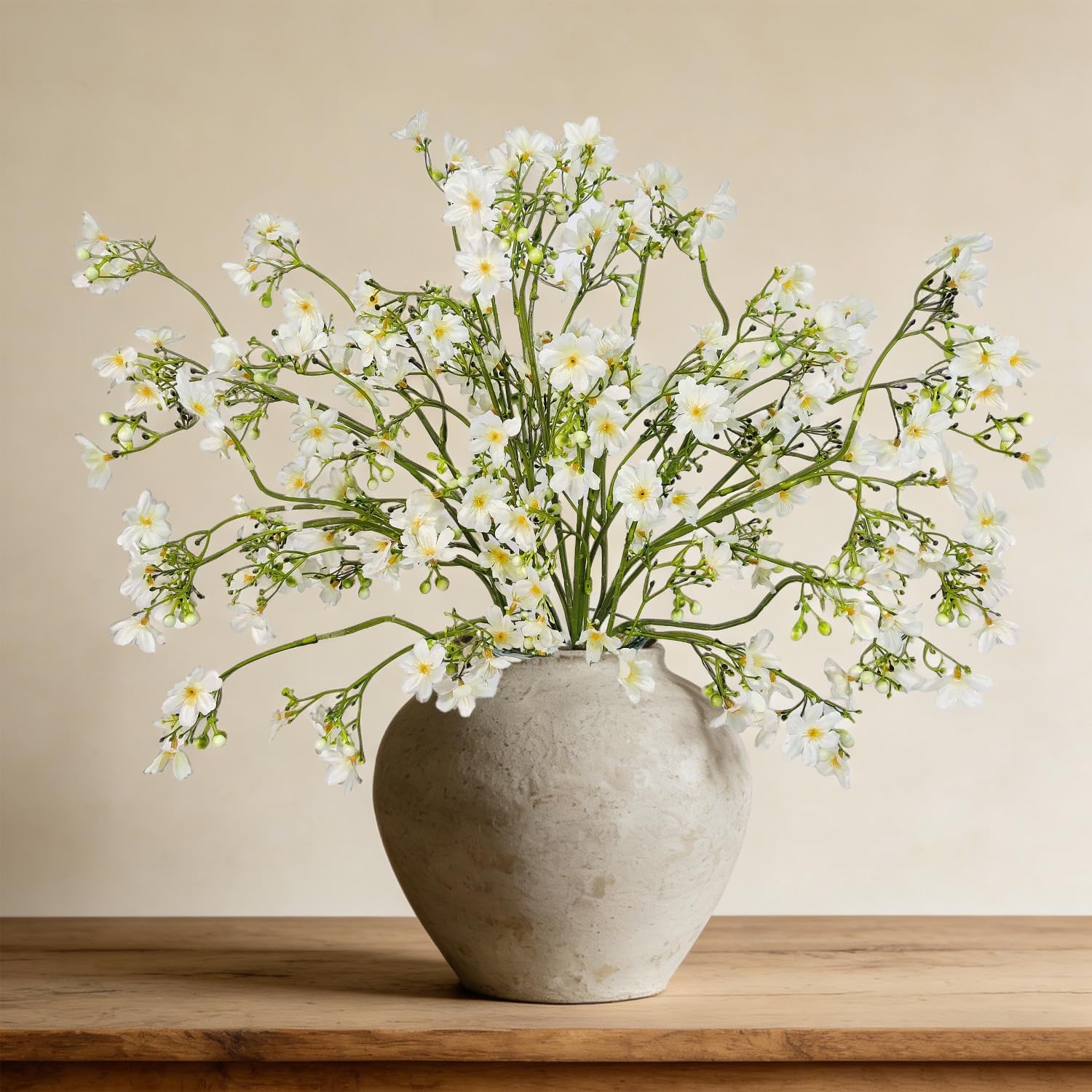 Blue Artificial Plant — White