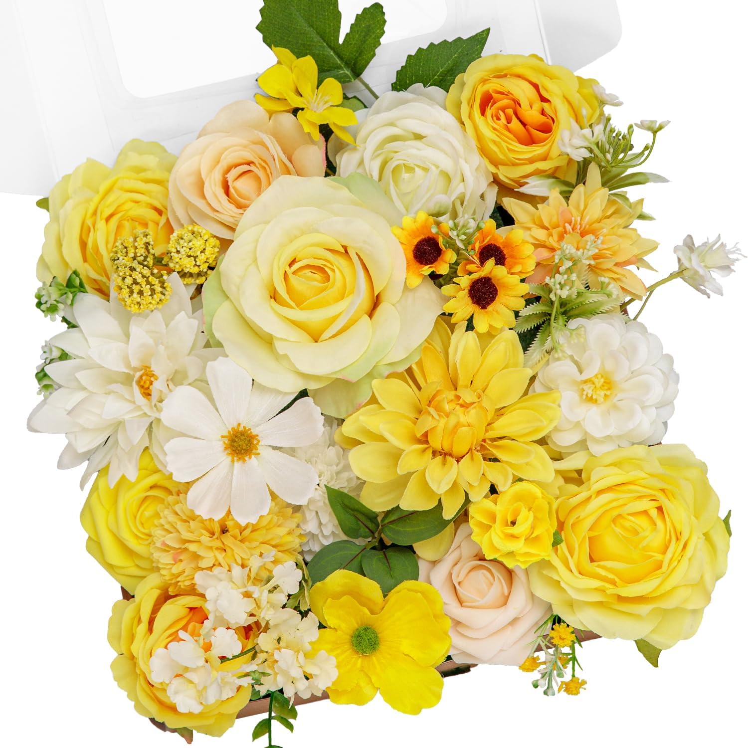 Black Artificial Flowers — Yellow