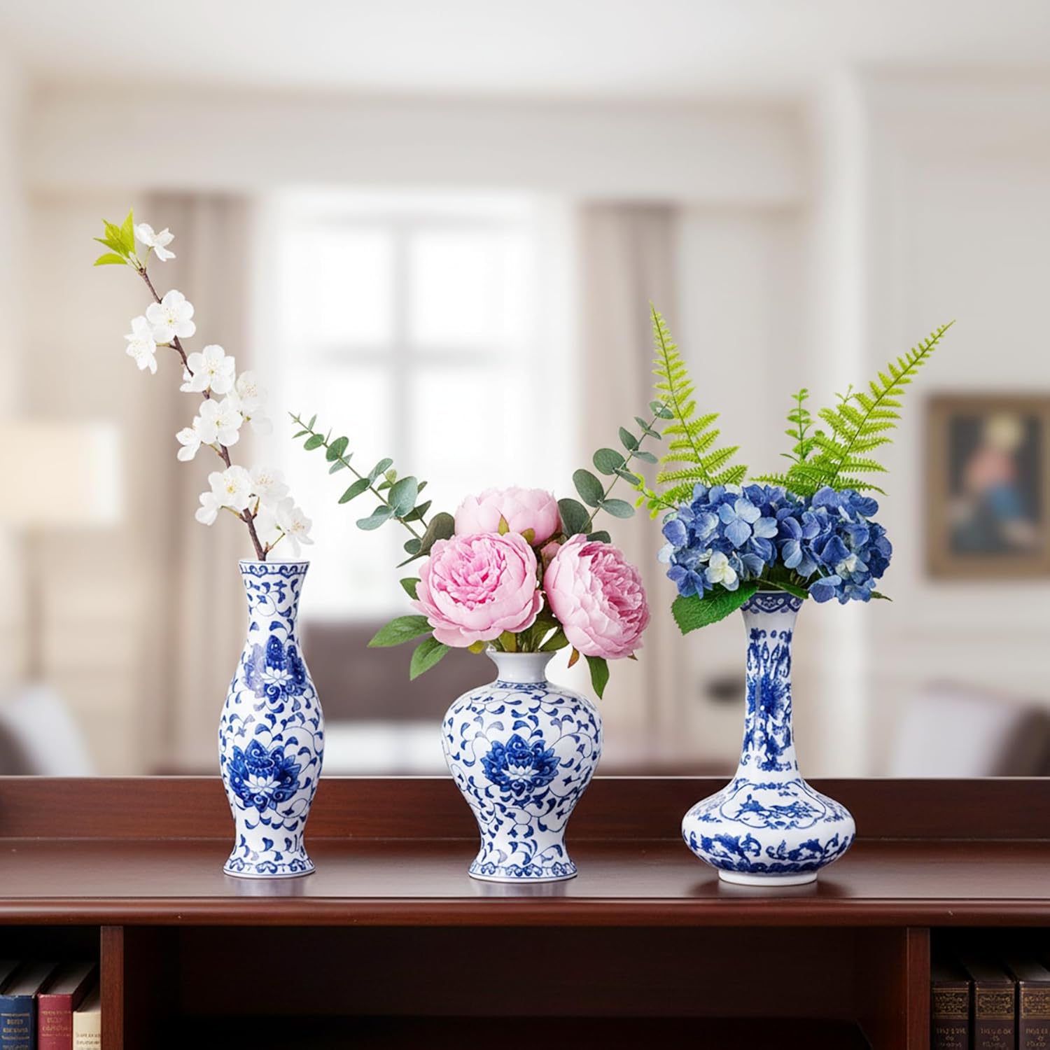 Blue Flower Vase — Set of 3 - View 2
