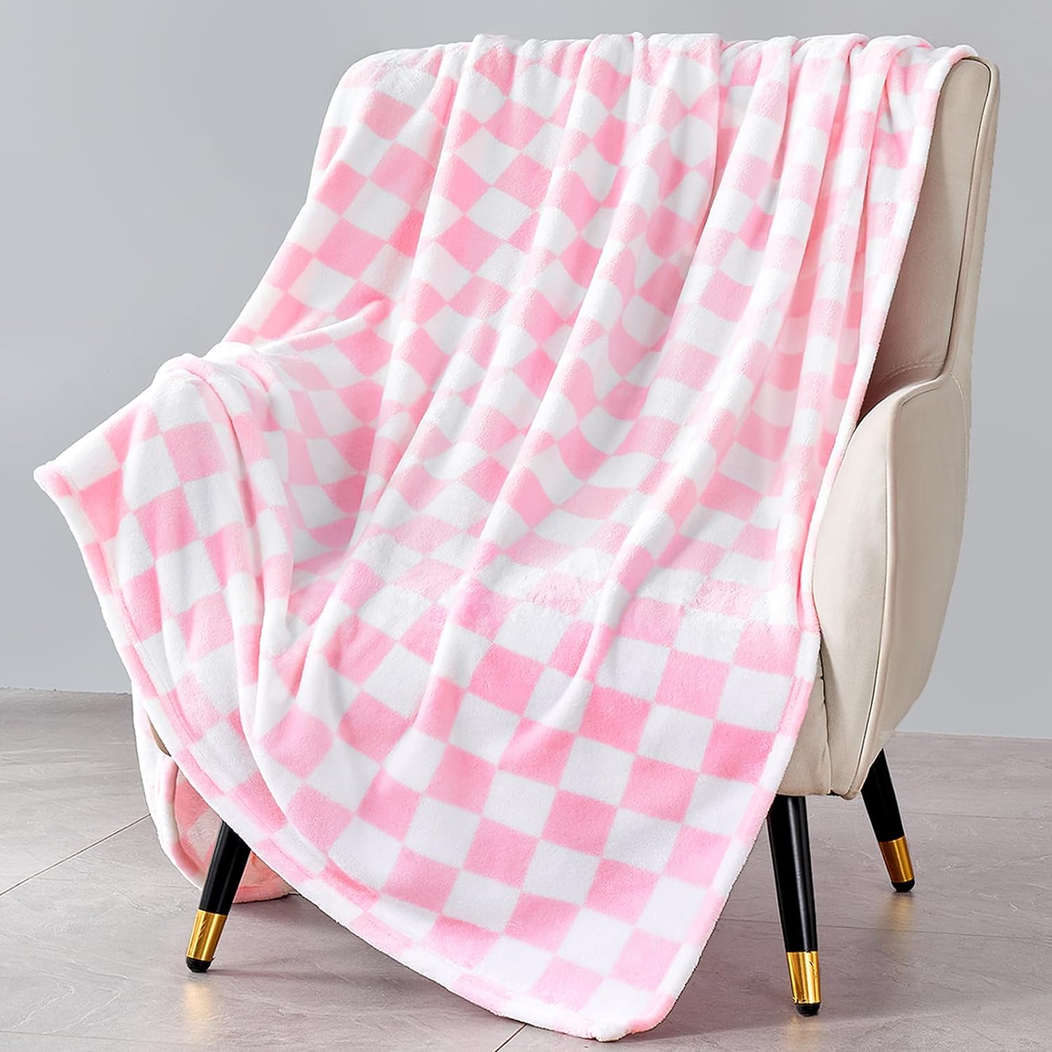 Black Throw Pillow — 50" — 01 Pink