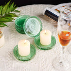 Round Luxe Black Pillar Candle — 4" - View 7