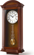 Battery Operated Wood Wall Clock — 26" — Medium Wood
