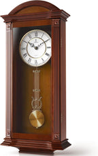 Battery Operated Wood Wall Clock — 26" — Medium Wood