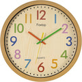 Battery Operated Yellow Wall Clock — 12" — Yellow